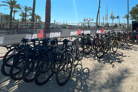 secured bikes, IRONMAN