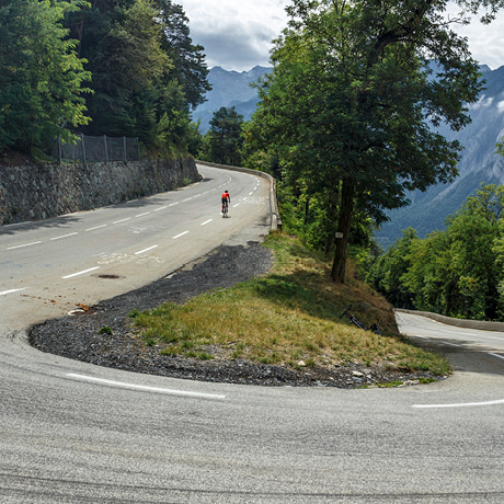 Alpe d'Huez Triathlon, ascent